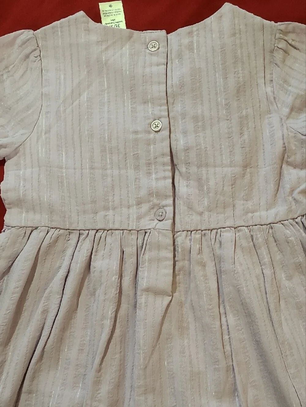 OshKosh B'gosh Lilac Short Puff-Sleeve Girls Dress